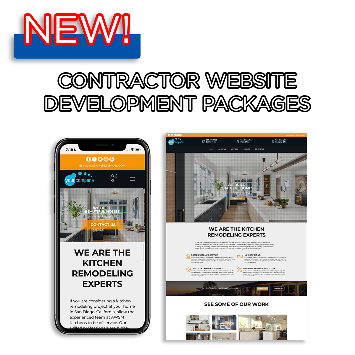 NEW Contractor Website Development!