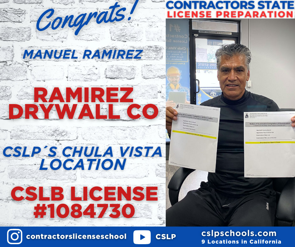 Congratulations Manuel from Chula Vista
