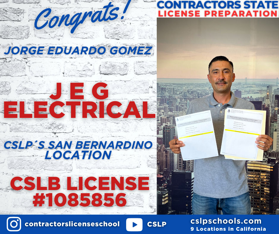 Congratulations Jorge from San Bernardino
